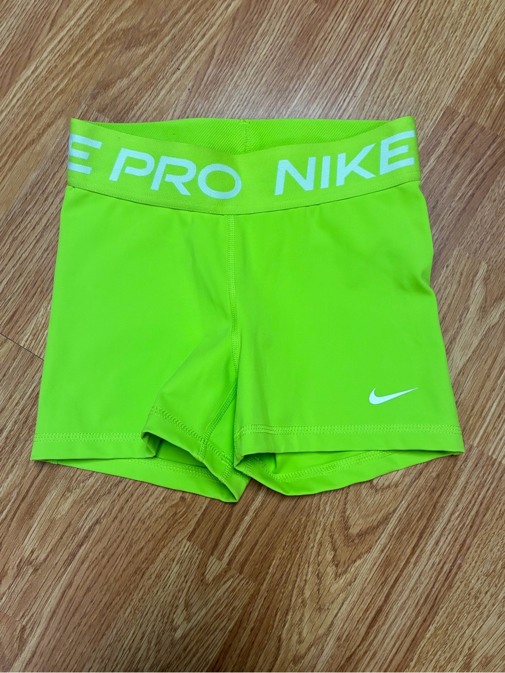 Nike Pro Dri-FIT 3" Compression Shorts Neon Lime Green XS